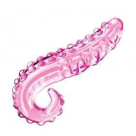 Icicles No. 24 Hand Blown Pink Glass Dildo