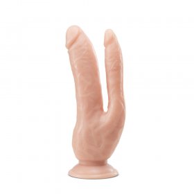 Dr. Skin Dual 8 Inch Dual Penetrating Dildo With Suction Cup